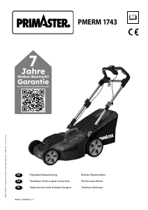 Mode d’emploi Primaster PMERM 1743 Tondeuse à gazon