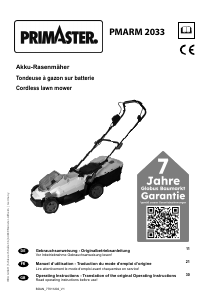 Bedienungsanleitung Primaster PMARM 2033 Rasenmäher