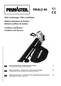 Mode d’emploi Primaster PMALS 40 Souffleur