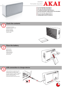 Mode d’emploi Akai AWS02 Haut-parleur