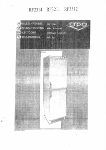 Bruksanvisning UPO RF2314 Kyl-frys