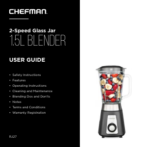 Handleiding Chefman C27-T1-2TJ Blender