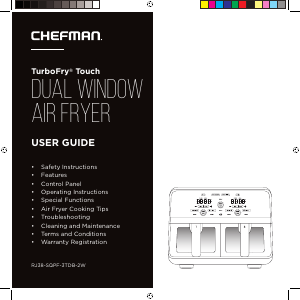 Handleiding Chefman RJ38-SQPF-3TDB-2W TurboFry Touch Friteuse