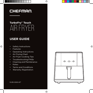 Bruksanvisning Chefman RJ38-SQSS-8T TurboFry Touch Fritös