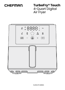 Bruksanvisning Chefman RJ38-4T-BLACK TurboFry Touch Fritös