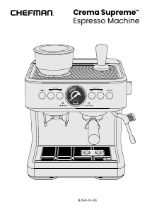 Bruksanvisning Chefman RJ54-G-SS Crema Supreme Espressomaskin