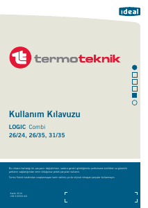 Kullanım kılavuzu Termo Teknik LOGIC Combi 26/24 Doğal gaz kazanı