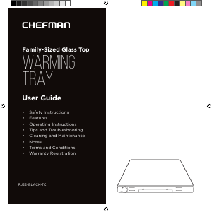 Bruksanvisning Chefman RJ22-BLACK-TC-DS Tallriksvärmare