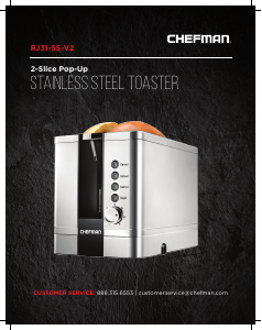 Manual Chefman RJ31-SS-V2 Toaster