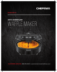 Manual Chefman RJ04-AO-4 Waffle Maker