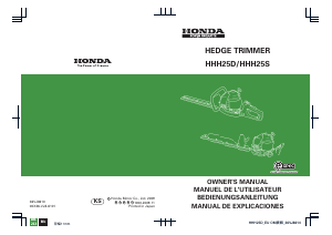 Bedienungsanleitung Honda HHH25S Heckenschere