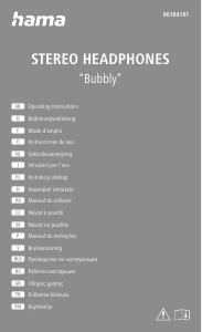 Εγχειρίδιο Hama 00184191 Bubbly Ακουστικά