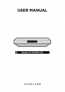 Bruksanvisning Hauslane UC-PS38 Köksfläkt