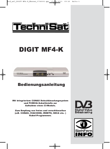 Bedienungsanleitung TechniSat DIGIT MF4-K Digital-receiver