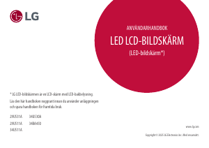 Bruksanvisning LG 29U511A-B LED skärm