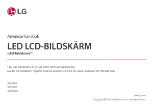 Bruksanvisning LG 40U990A-W LED skärm