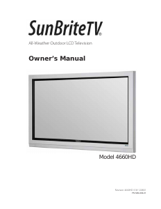 Manual SunBriteTV SB-4660HD LCD Television