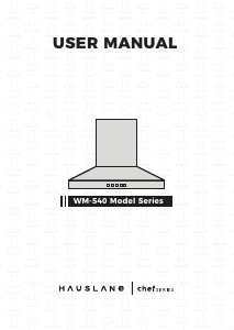 Manual Hauslane WM-540 Cooker Hood