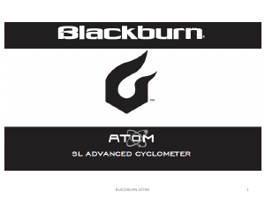 Bedienungsanleitung Blackburn Atom Fahrradcomputer