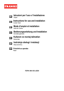 Manuale Franke FDPA 904 XS LED0 Cappa da cucina