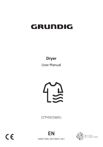 Manual Grundig GTP4925WEU Dryer