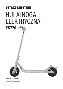 Instrukcja Indiana ES770 Skuter elektryczny