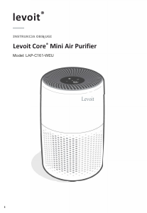 Instrukcja Levoit LAP-C161-WEU Core Mini Oczyszczacz powietrza