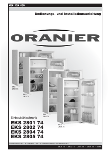 Bedienungsanleitung Oranier EKS 2801 Kühlschrank