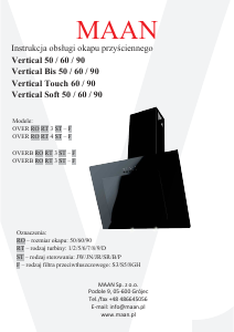 Instrukcja MAAN Vertical 60 Okap kuchenny