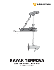 Mode d’emploi Minn Kota Kayak Terrova Moteur hors-bord