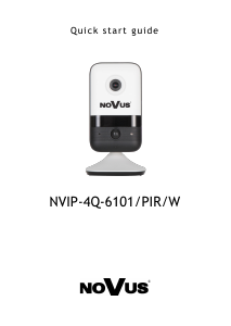 Bruksanvisning Novus NVIP-4Q-6101/PIR/W IP Kamera