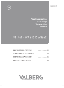 Manual de uso Valberg WF 612 D W566C Lavadora