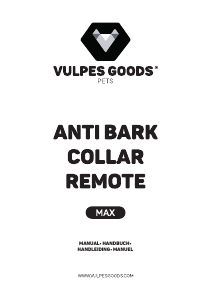Manual Vulpes Goods MAX Electronic Collar
