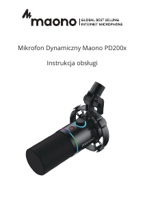 Instrukcja Maono PD200X Mikrofon