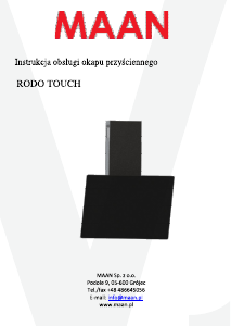 Instrukcja MAAN Rodo Touch 60 Okap kuchenny