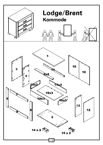 Manual Kidsmill Brent Oldwood Masă înfăşat