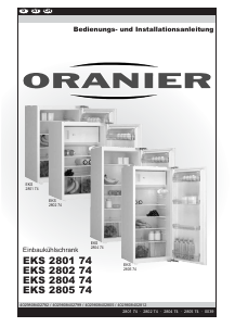 Bedienungsanleitung Oranier EKS 2804 Kühlschrank