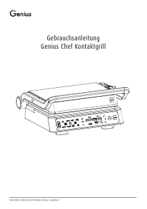 Bedienungsanleitung Genius KG01-C Kontaktgrill
