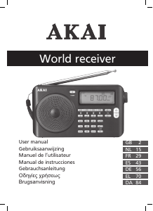 Bedienungsanleitung Akai APW15 Radio