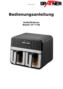 Bedienungsanleitung Grafner HF11166 Fritteuse