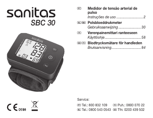 Käyttöohje Sanitas SBC 30 Verenpainemittari