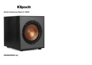 Instrukcja Klipsch R-100SW Subwoofer