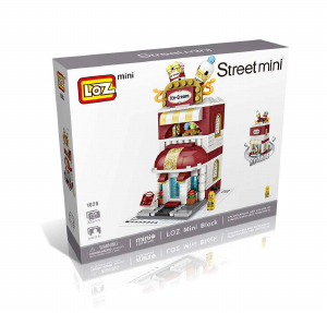 Manual LOZ set 1626 Street Mini Ice cream parlor