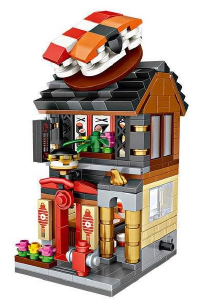 Manual LOZ set 1625 Street Mini Sushi restaurant