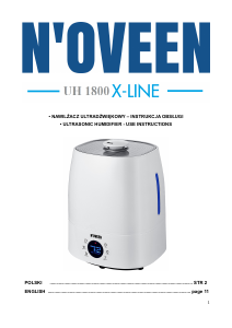 Bruksanvisning N'oveen UH1800 X-LINE Luftfuktare