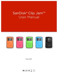 Manual SanDisk Clip Jam Mp3 Player
