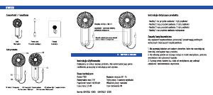 Instrukcja N'oveen F220 Wentylator
