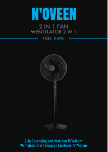 Handleiding N'oveen F535 X-LINE Ventilator