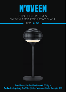 Instrukcja N'oveen F780 X-LINE Wentylator