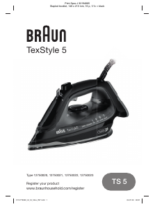 كتيب براون SI 5277 G TexStyle 5 مكواة
